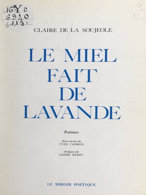 cover image of Le miel fait de lavande